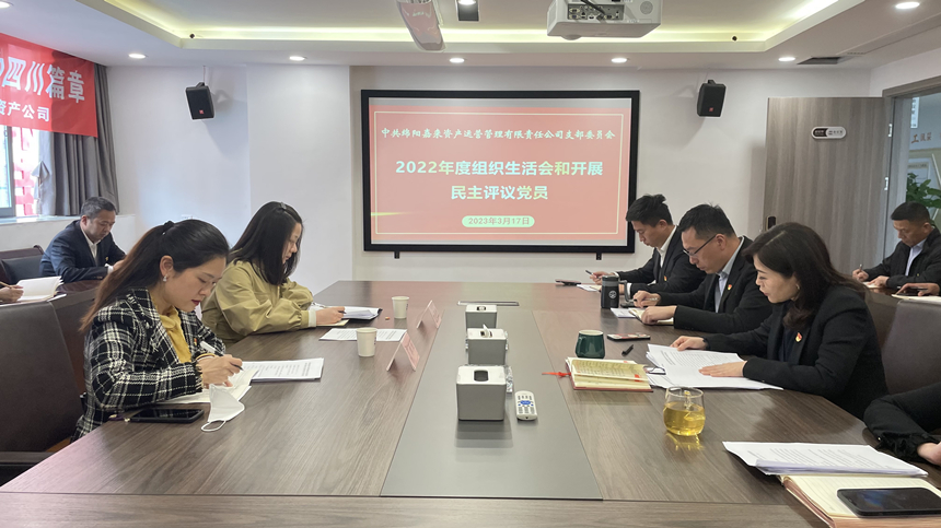 嘉來(lái)資産黨支部2022年度組織生活會03